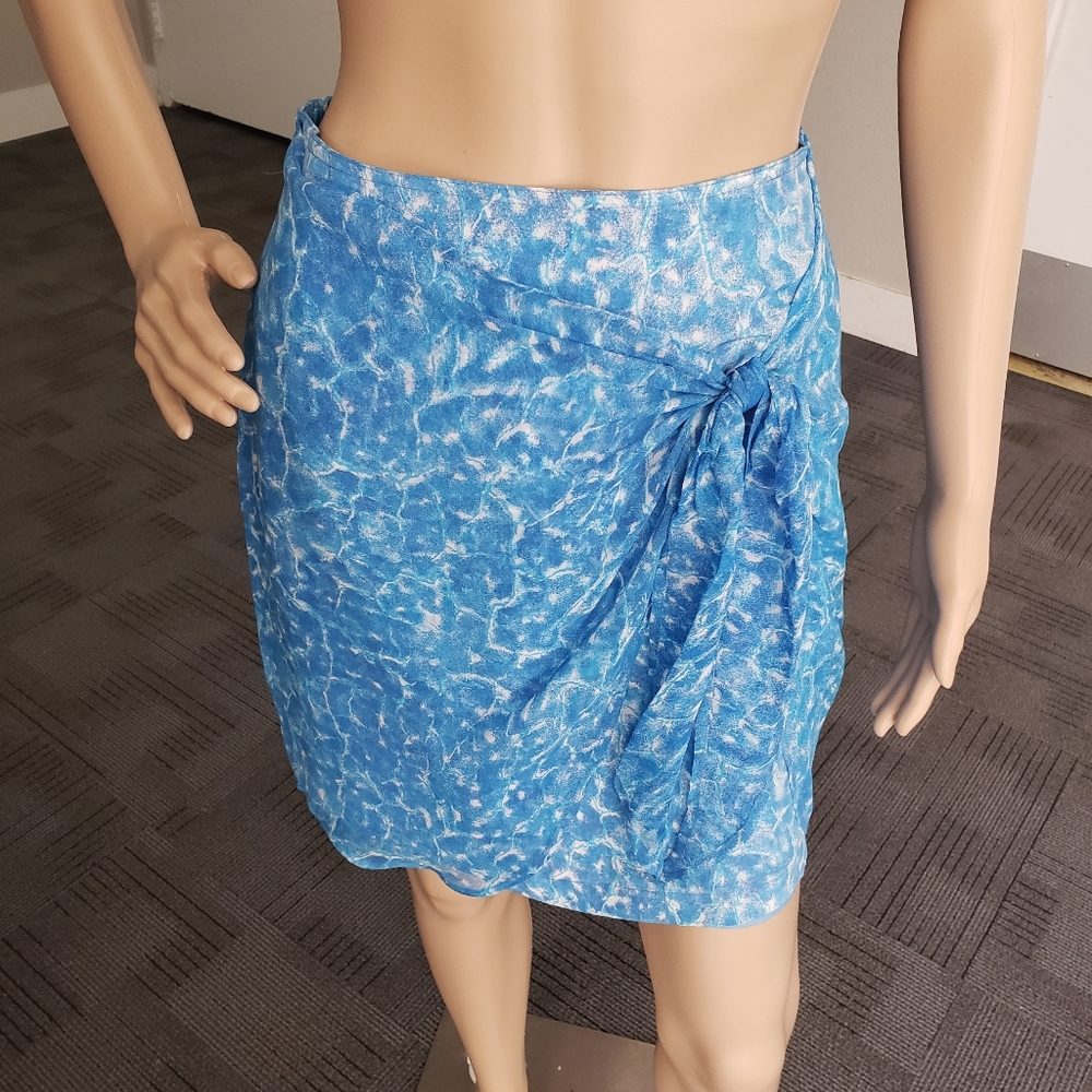 Cache S 100% Silk Miniskirt